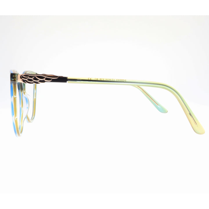 Joy Style For Women's Eyeglasses Cat Eye Size 54 9010c4 Green