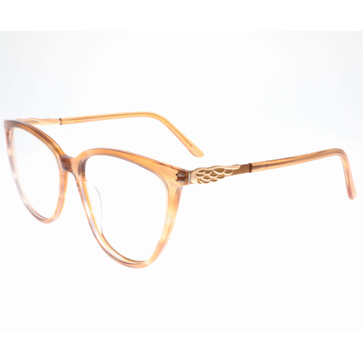 Joy Style For Women's Eyeglasses Cat Eye Size 54 9010c6 Brown