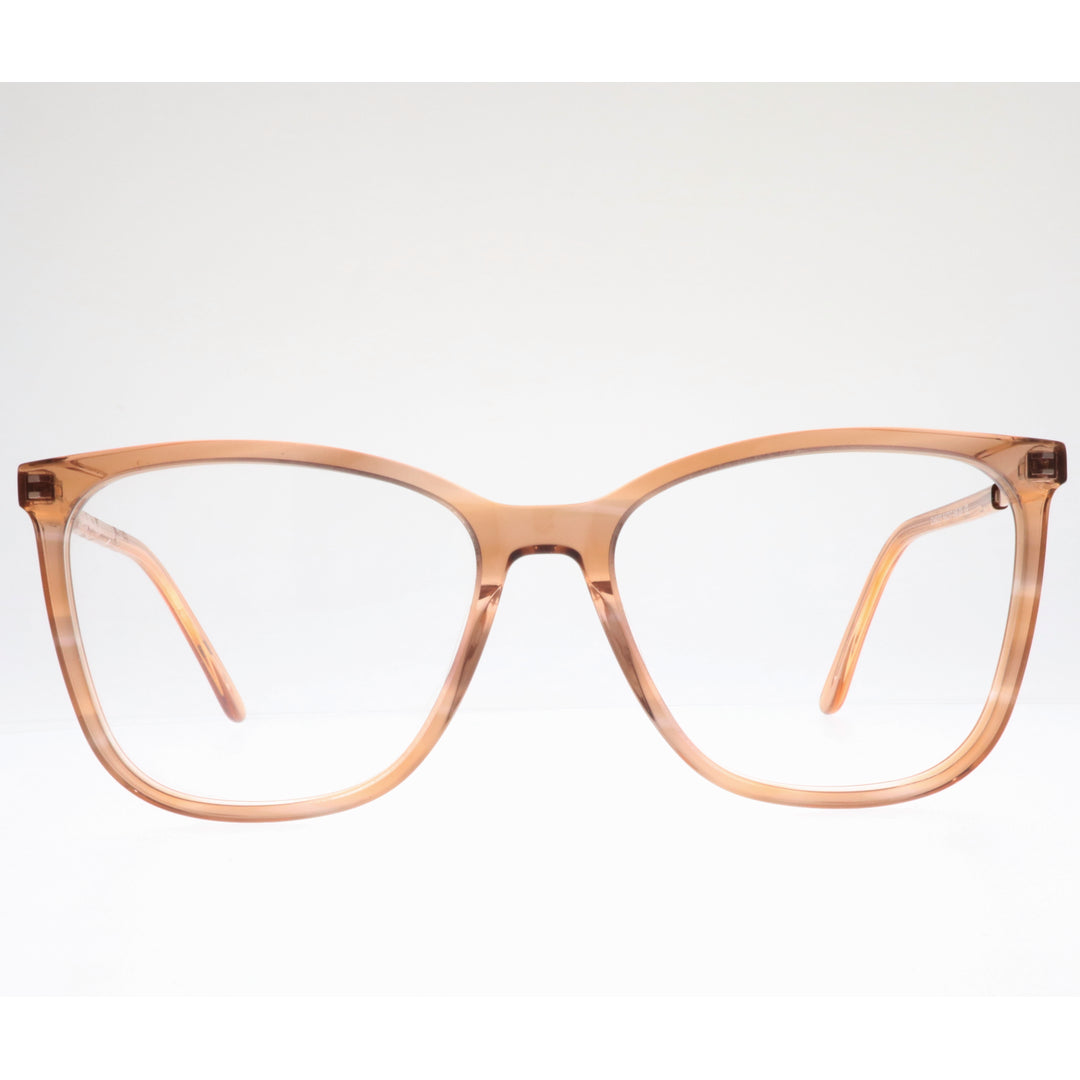 Joy Style For Women's Eyeglasses Cat Eye Size 54 Ch9007c6 Light Brown