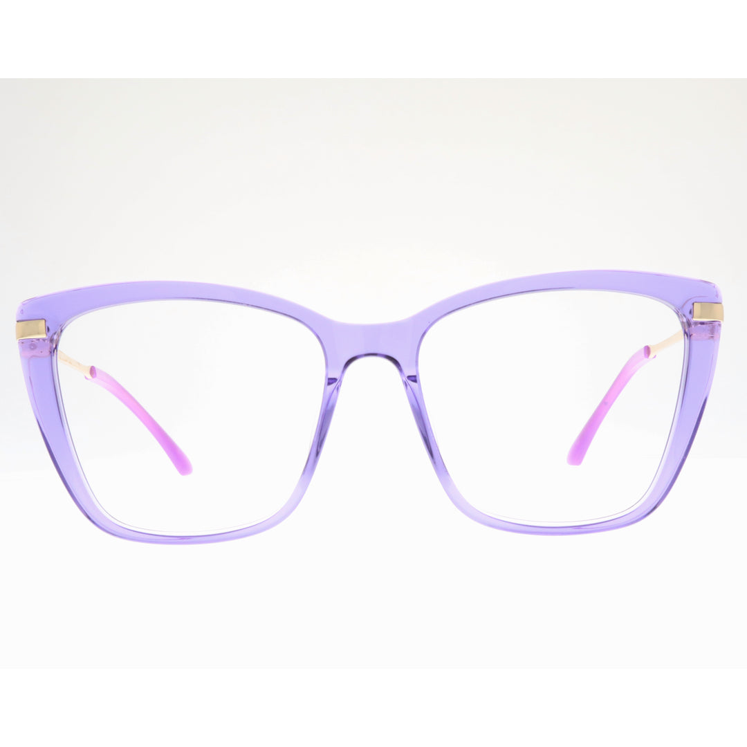 Joy Style For Women's Eyeglasses Cat Eye Size 54 Yc2108c2 Violet