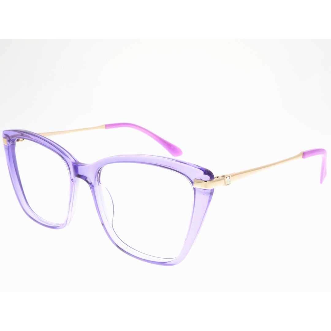 Joy Style For Women's Eyeglasses Cat Eye Size 54 Yc2108c2 Violet