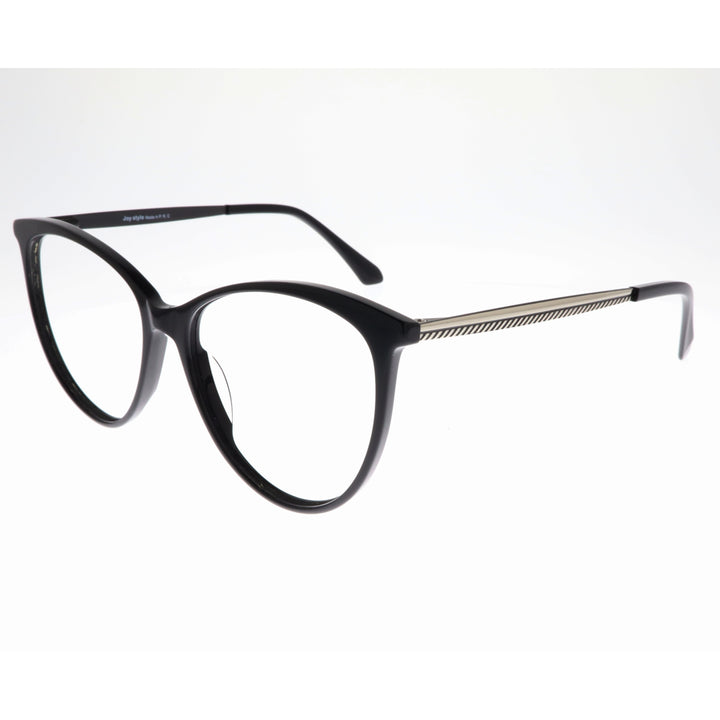 Joy Style For Women's Eyeglasses Cat Eye Size 55 2105c1 Black