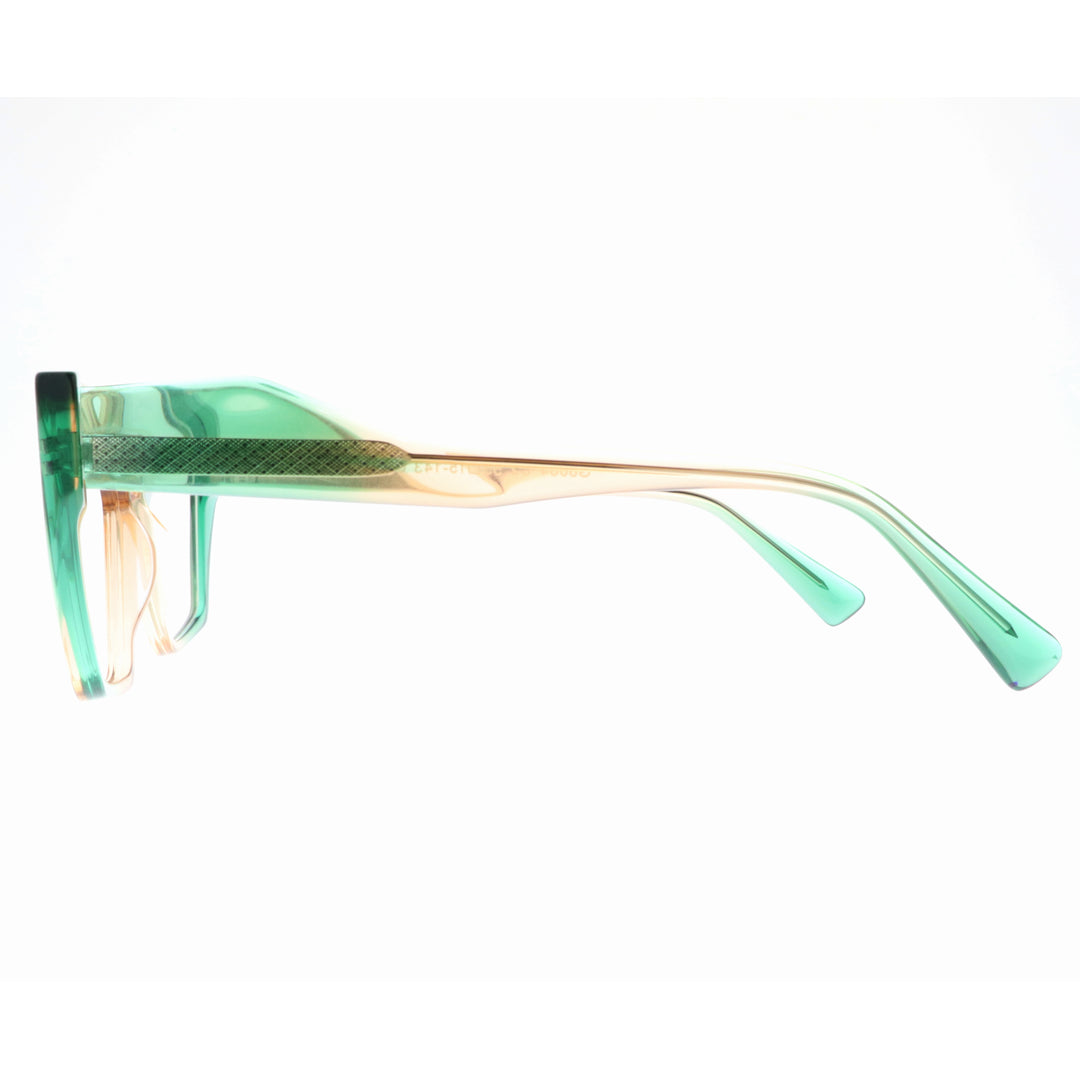 Joy Style For Women's Eyeglasses Cat Eye Size 55 6064c2 Green Yellow