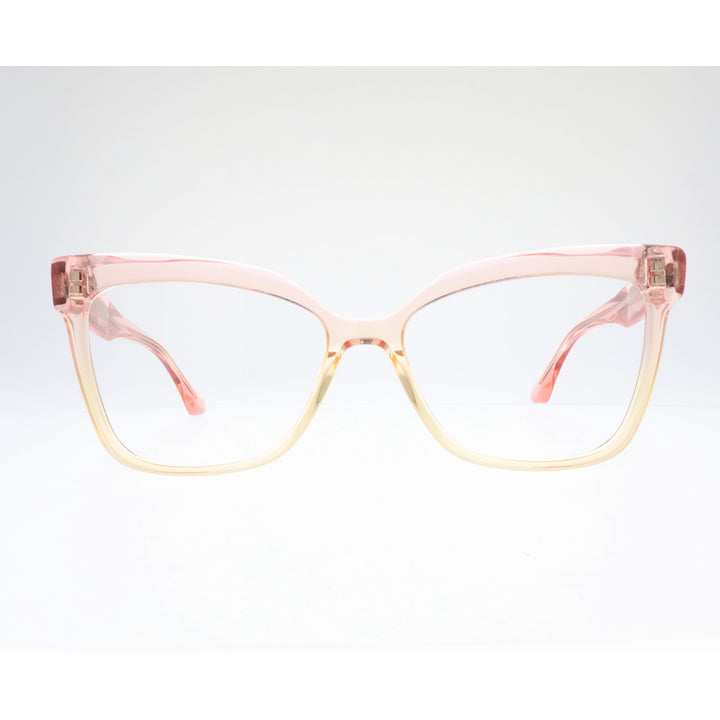 Joy Style For Women's Eyeglasses Cat Eye Size 55 6065c2 Light Pink Yellow