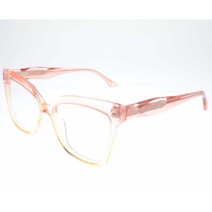 Joy Style For Women's Eyeglasses Cat Eye Size 55 6065c2 Light Pink Yellow