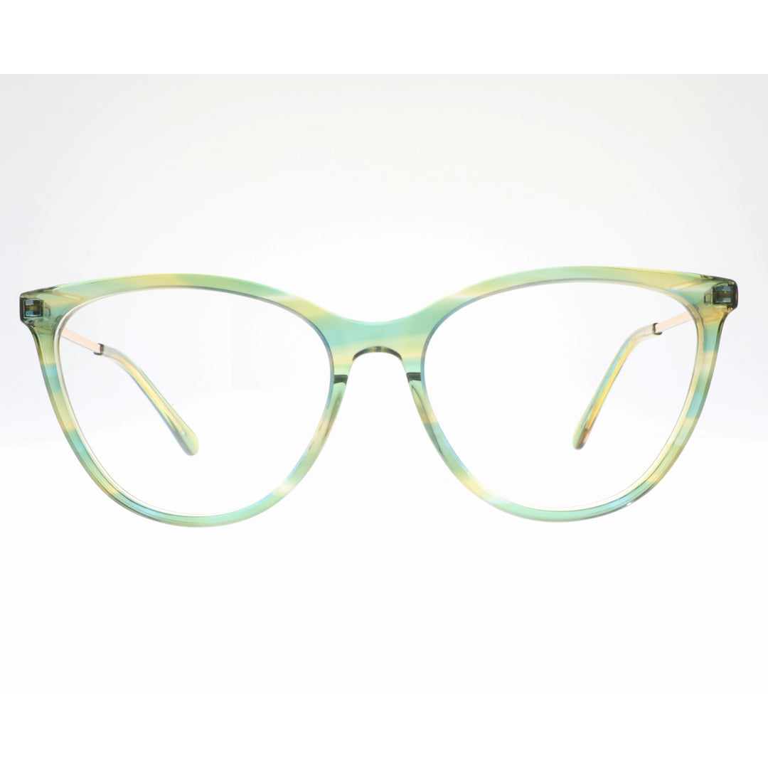 Joy Style For Women's Eyeglasses Cat Eye Size 55 9006c4 Green Yellow Gradient