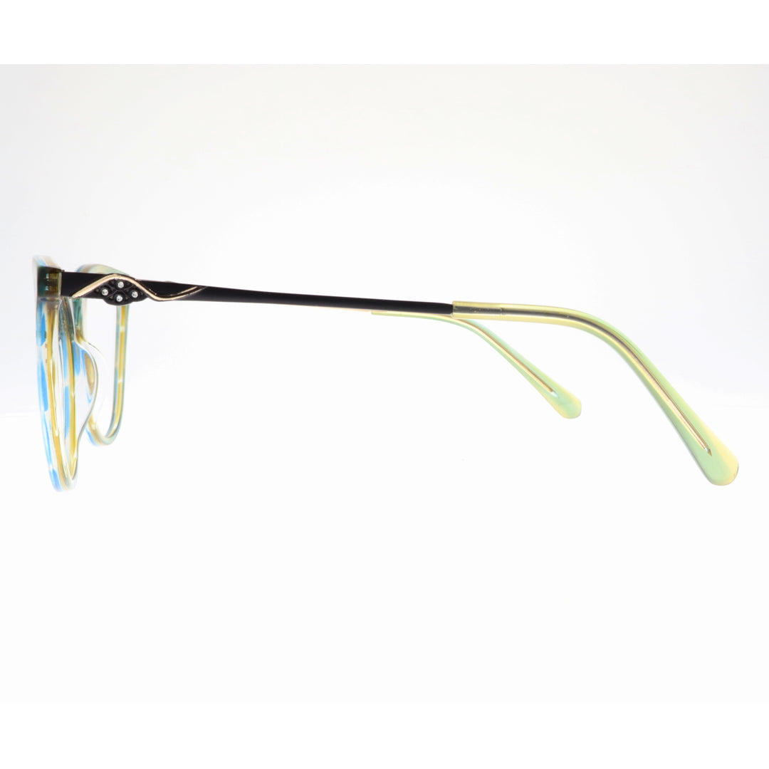Joy Style For Women's Eyeglasses Cat Eye Size 55 9006c4 Green Yellow Gradient