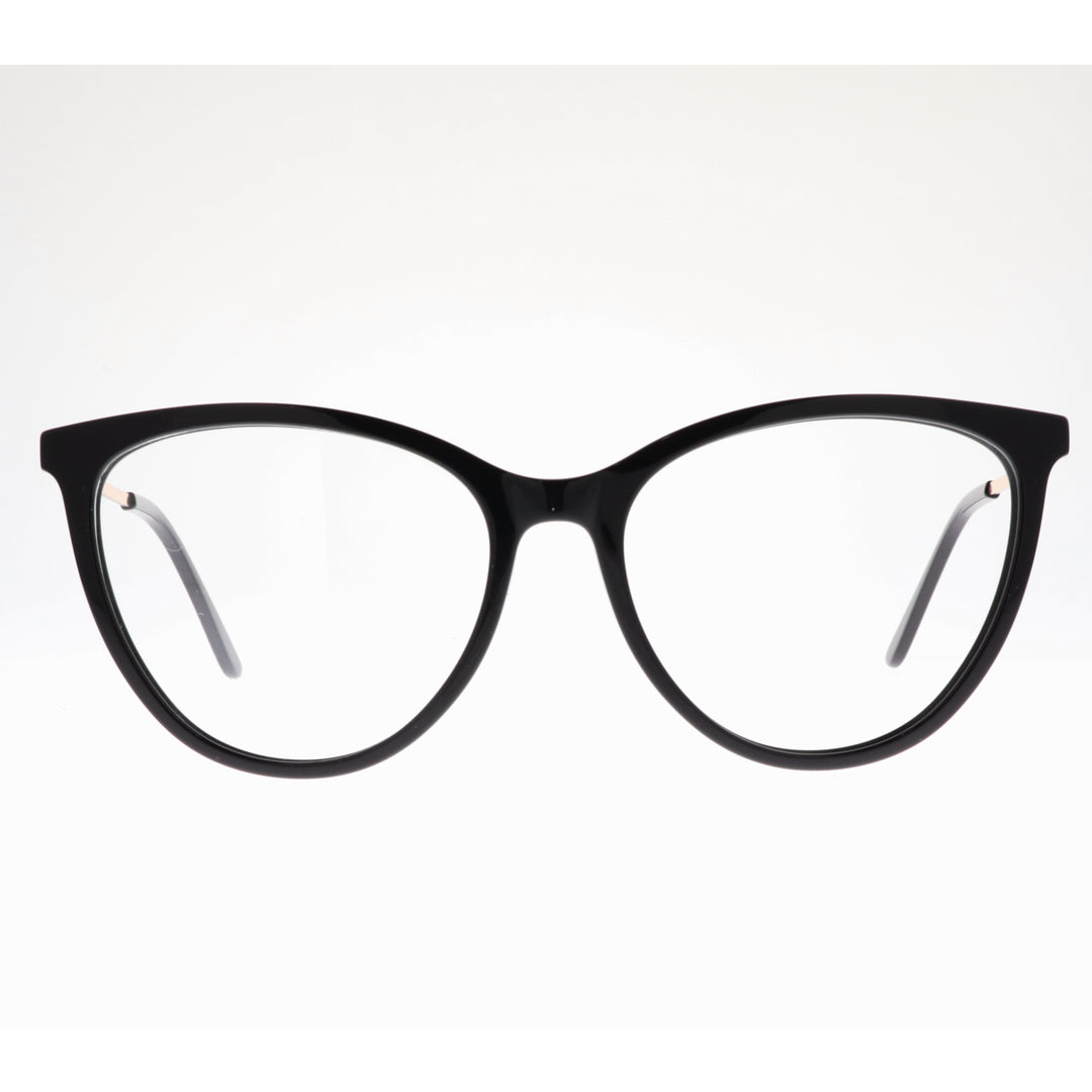 Joy Style نظارات نسائية عين القط مقاس 55 موديل Ch9003c1 لون أسود