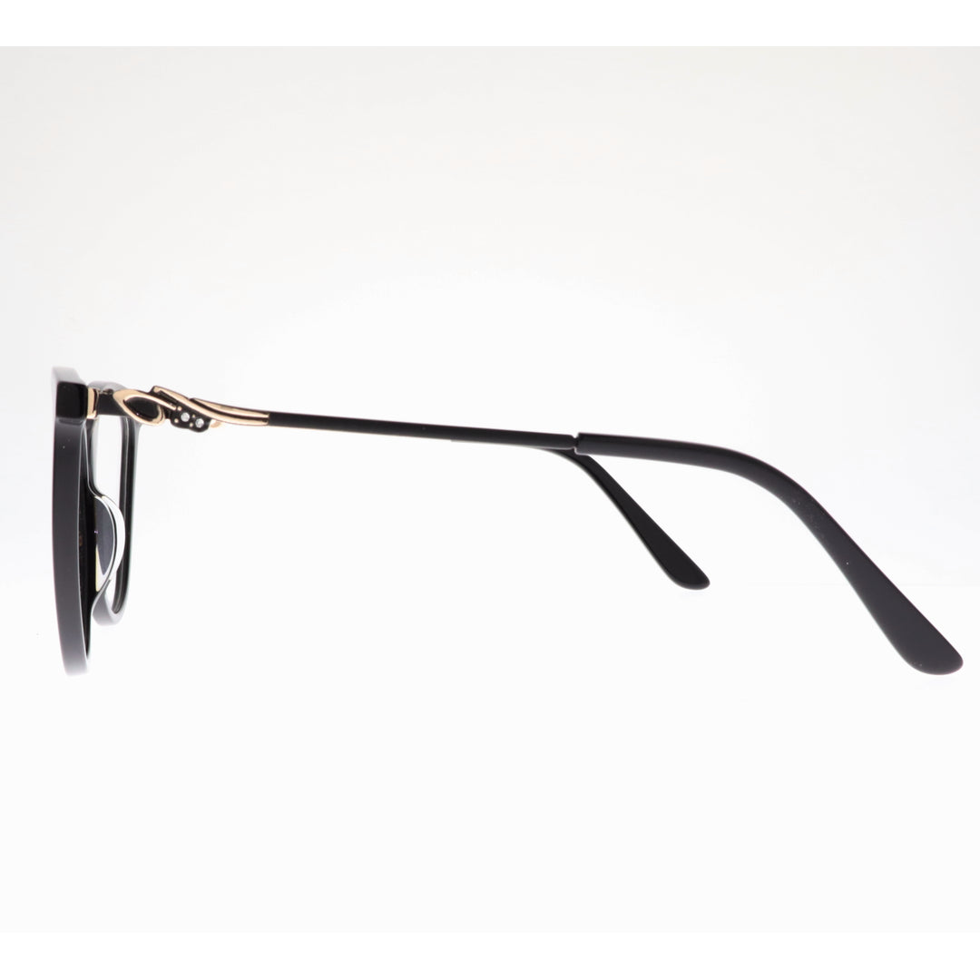 Joy Style نظارات نسائية عين القط مقاس 55 موديل Ch9003c1 لون أسود