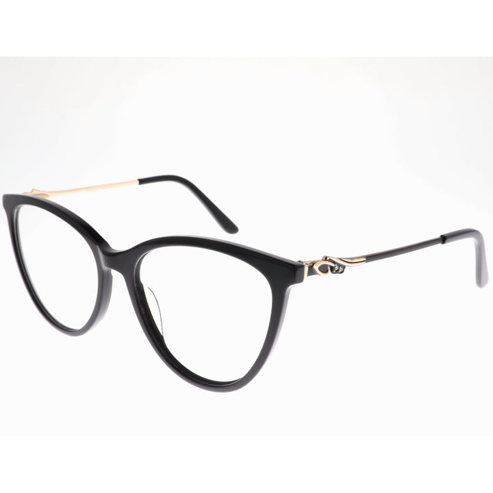 Joy Style نظارات نسائية عين القط مقاس 55 موديل Ch9003c1 لون أسود