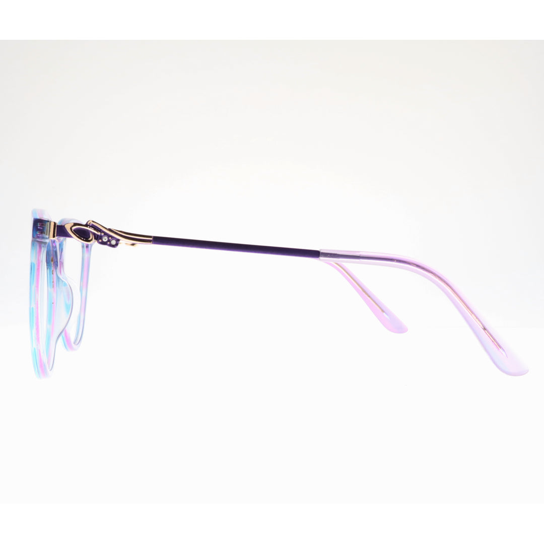 Joy Style For Women's Eyeglasses Cat Eye Size 55 Ch9003c5 Violet