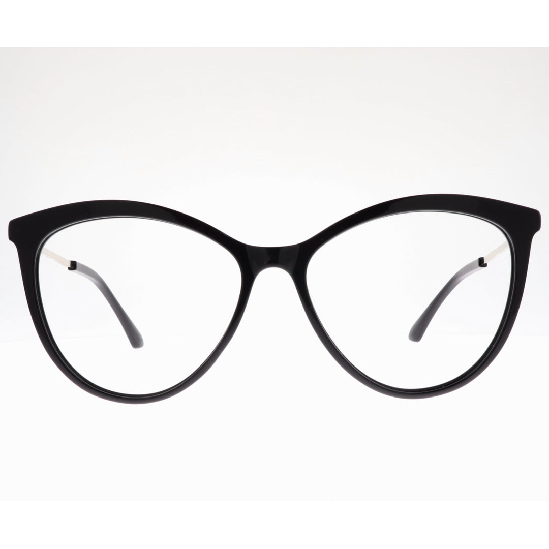 Joy Style For Women's Eyeglasses Cat Eye Size 55 Yc2110c1 Black