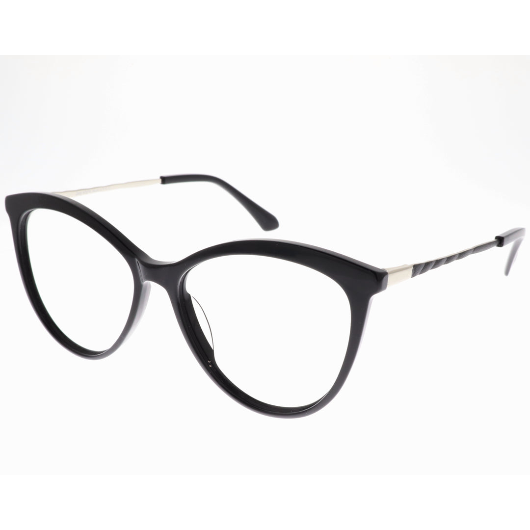 Joy Style For Women's Eyeglasses Cat Eye Size 55 Yc2110c1 Black