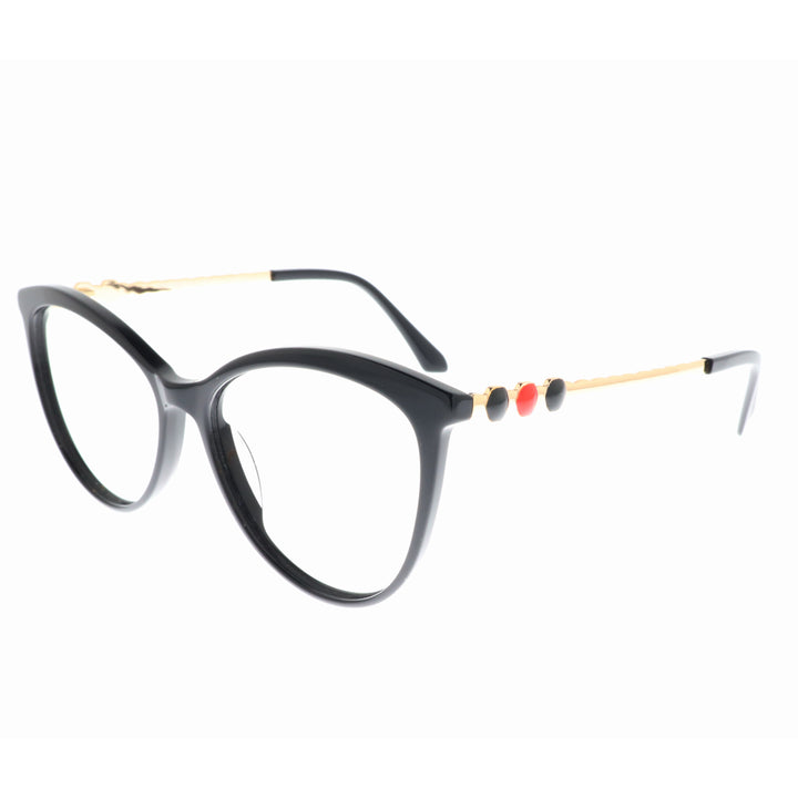 Joy Style For Women's Eyeglasses Cat Eye Size 56 2102c1 Black
