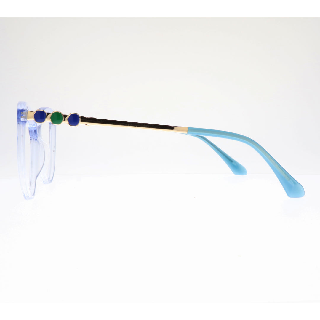Joy Style For Women's Eyeglasses Cat Eye Size 56 2102c5 Light Blue