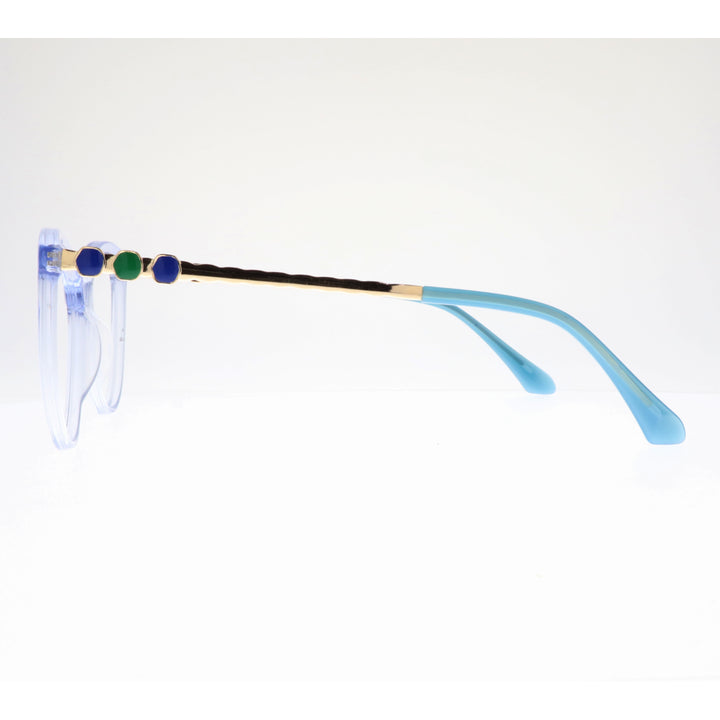 Joy Style For Women's Eyeglasses Cat Eye Size 56 2102c5 Light Blue