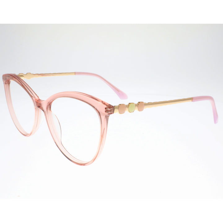 Joy Style For Women's Eyeglasses Cat Eye Size 56 2102c6 Peach Pink