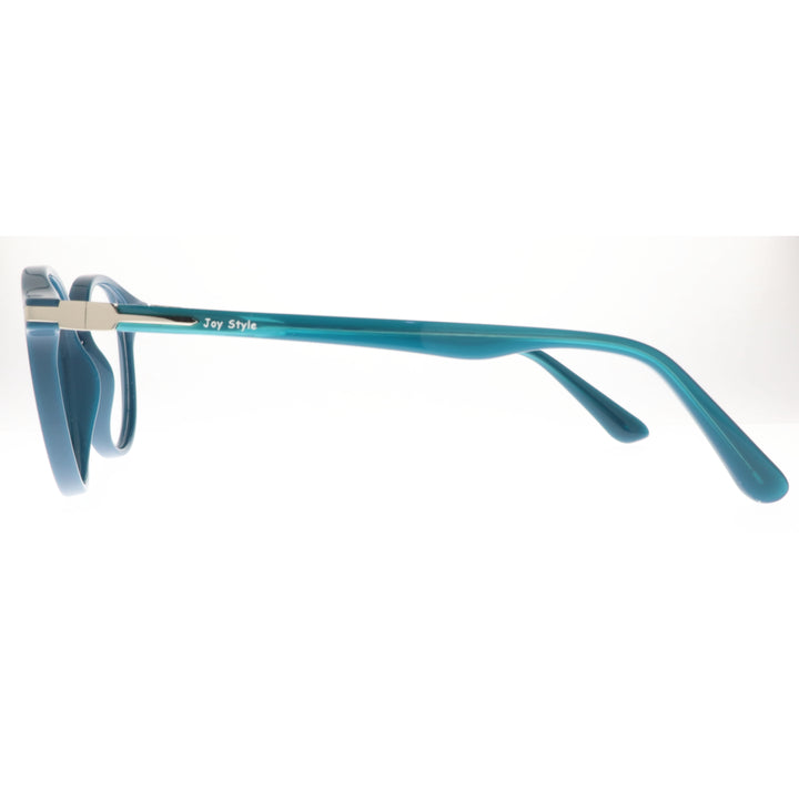 Joy Style For Women's Eyeglasses Round Shape Size 48 8002c4 Teal Blue