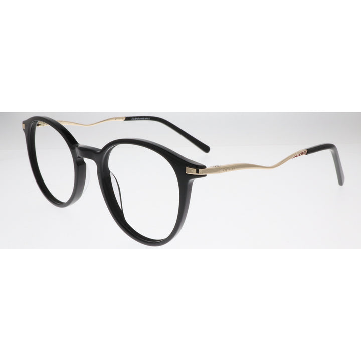 Joy Style For Women's Eyeglasses Round Shape Size 49 7906c1 Black