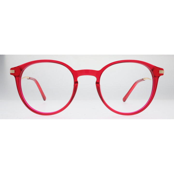 Joy Style For Women's Eyeglasses Round Shape Size 49 7906c4 Red