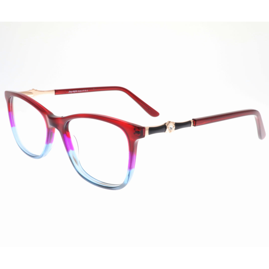Joy Style For Women's Eyeglasses Square Size 51 35102c2 Red Blue