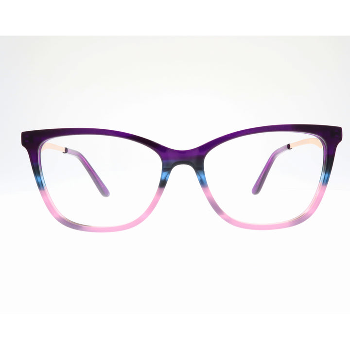 Joy Style For Women's Eyeglasses Square Size 51 35108c2 Purple Pink Gradient