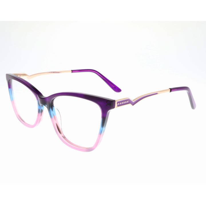 Joy Style For Women's Eyeglasses Square Size 51 35108c2 Purple Pink Gradient