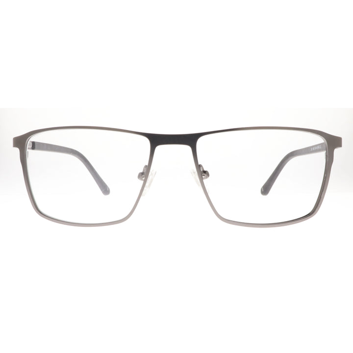 Joy Style Men’s Metal Eyeglasses Square Shape, Size 54 6401c2 Gunmetal