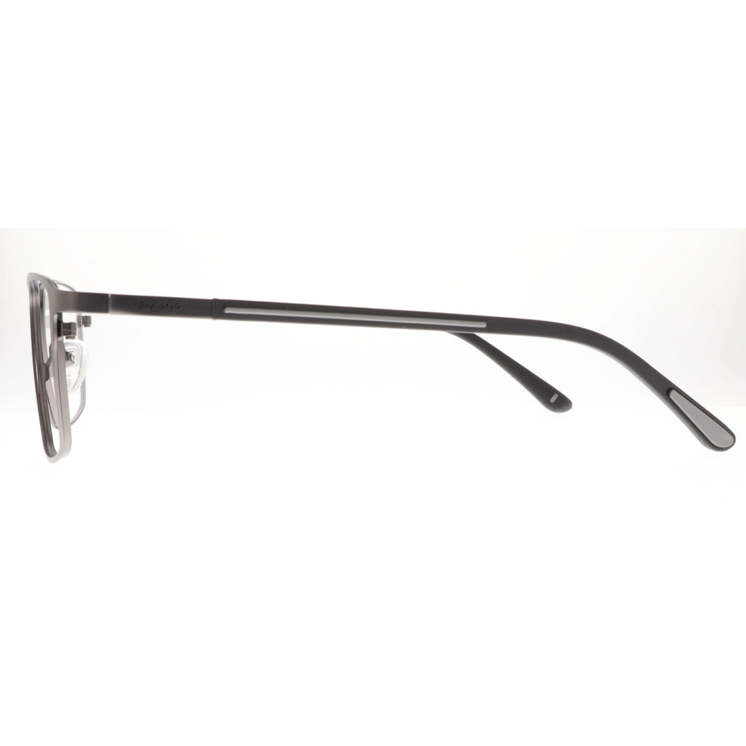 Joy Style Men’s Metal Eyeglasses Square Shape, Size 54 6401c2 Gunmetal