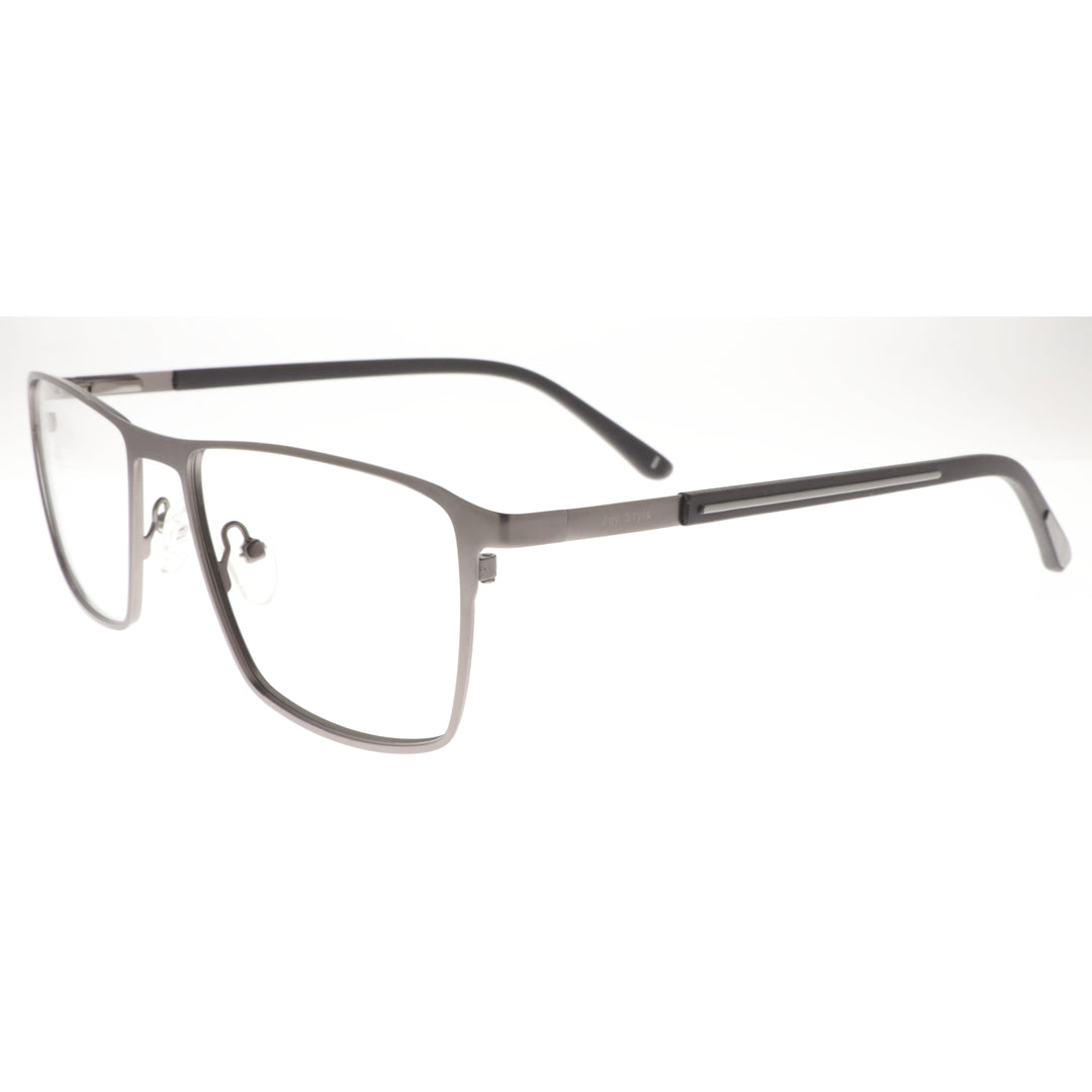 Joy Style Men’s Metal Eyeglasses Square Shape, Size 54 6401c2 Gunmetal