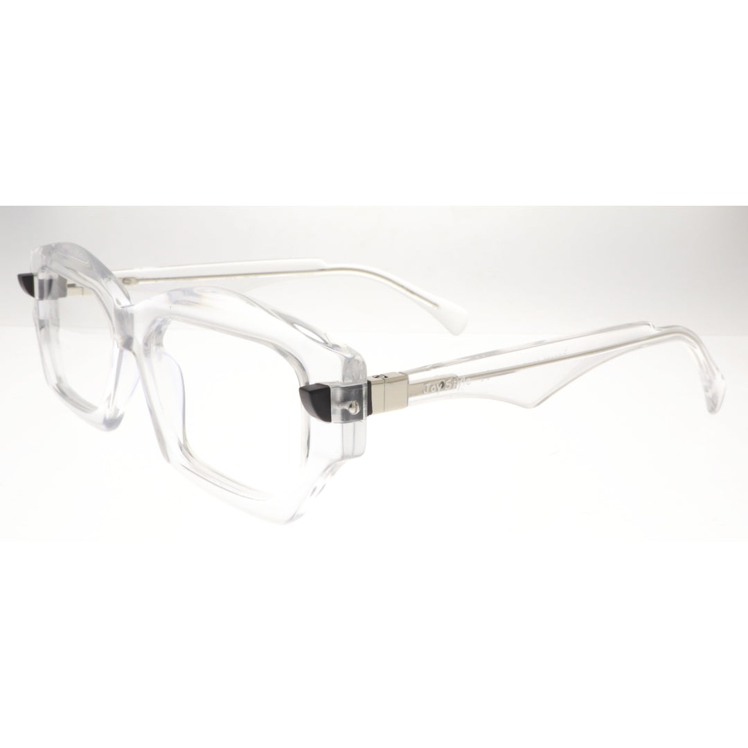 Joy Style Unisex Eyeglasses Square Shape Size 54 5870c4 Clear