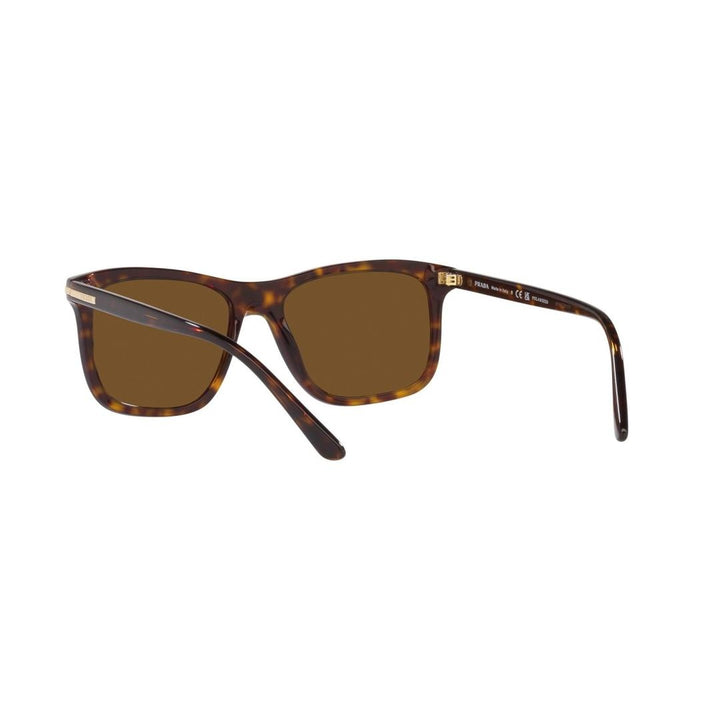 Prada Men's Pr 18Ws Polarized Sunglasses, Brown, Large