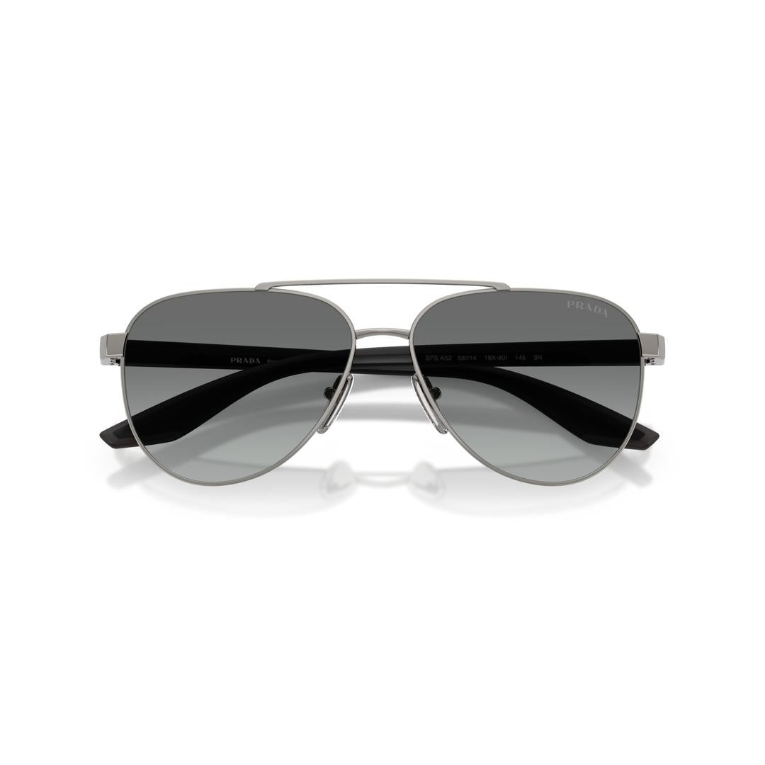 Prada Linea Rossa A52S Sunglasses 5AV3M1 - Grey - Grey Gradient Men Pilot