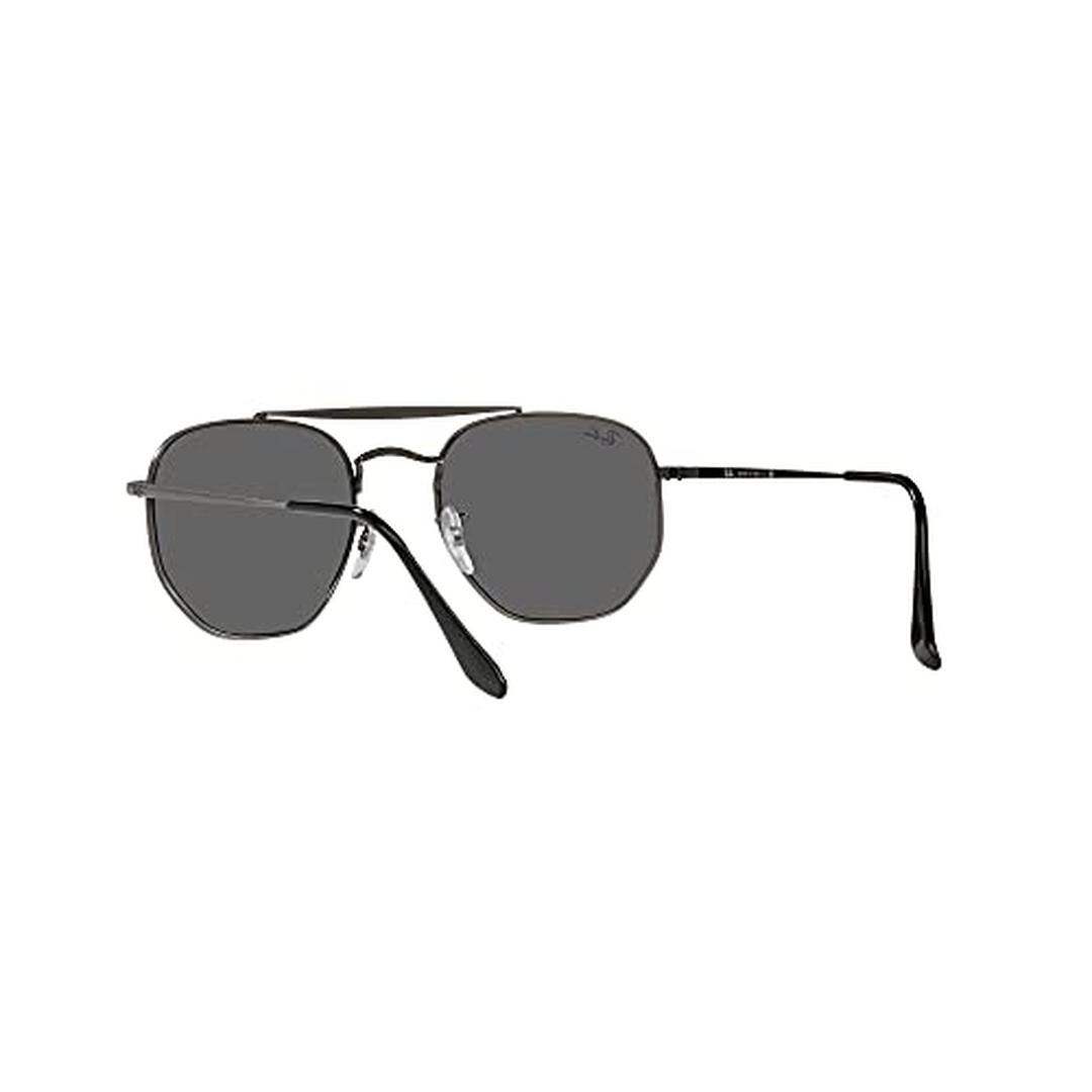 Ray-Ban the Marshal RB 3648 9229B1 L، نظارة شمسية AVIATOR، للجنسين، متوفرة بعدسات طبية