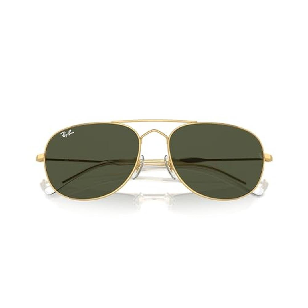 Ray-Ban Bain Bridge 3735 Sunglasses 001/31 - Gold - Green Unisex Pilot