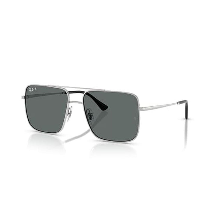 Ray-Ban Ari 3758 Sunglasses 003/81 - Silver - Dark Grey Polar Unisex Square