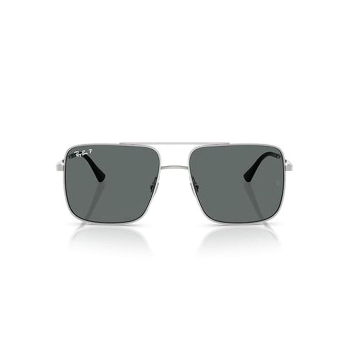 Ray-Ban Ari 3758 Sunglasses 003/81 - Silver - Dark Grey Polar Unisex Square