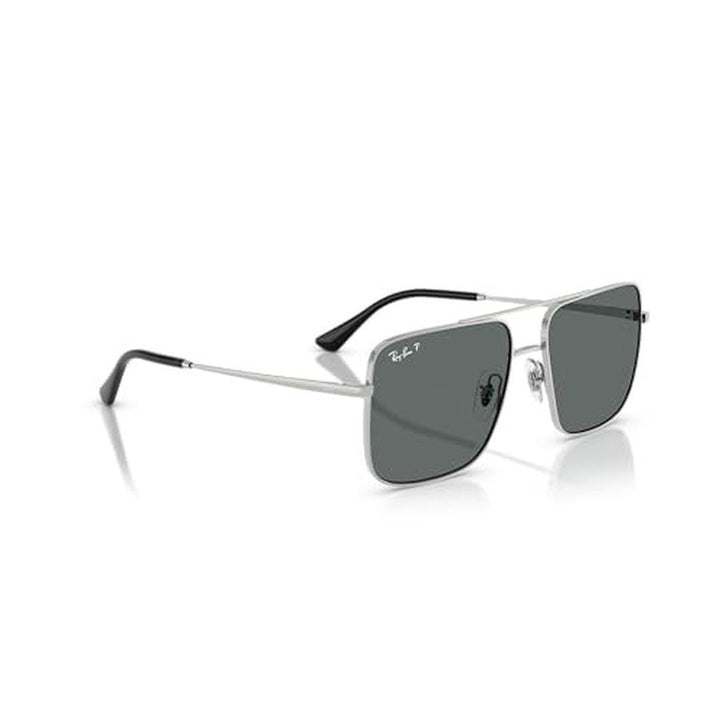 Ray-Ban Ari 3758 Sunglasses 003/81 - Silver - Dark Grey Polar Unisex Square