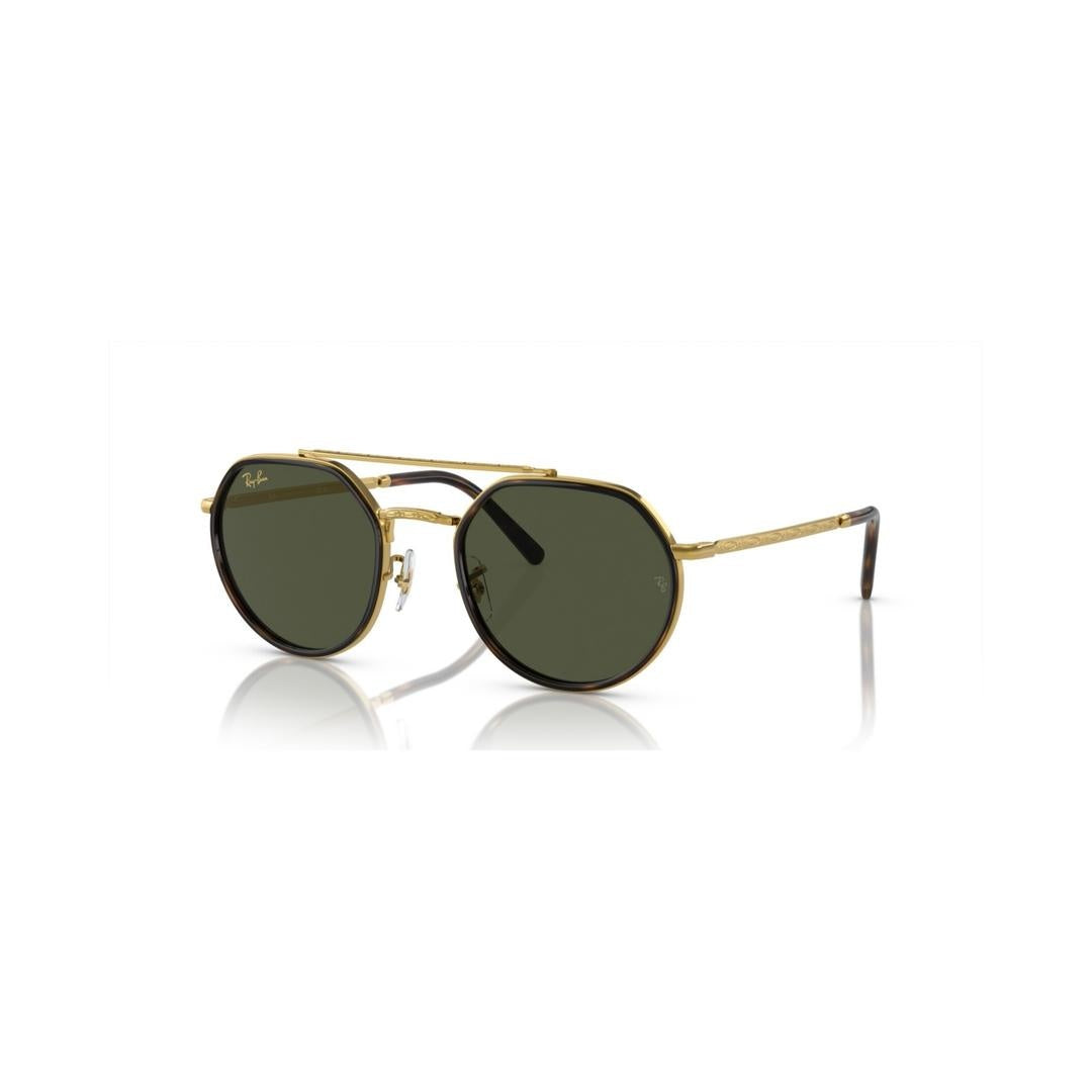 Ray-Ban 3765 Sunglasses 919631 - Gold - Green Unisex Irregular