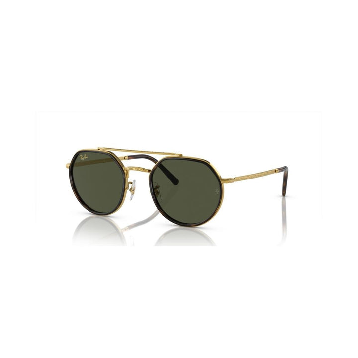 Ray-Ban 3765 Sunglasses 919631 - Gold - Green Unisex Irregular