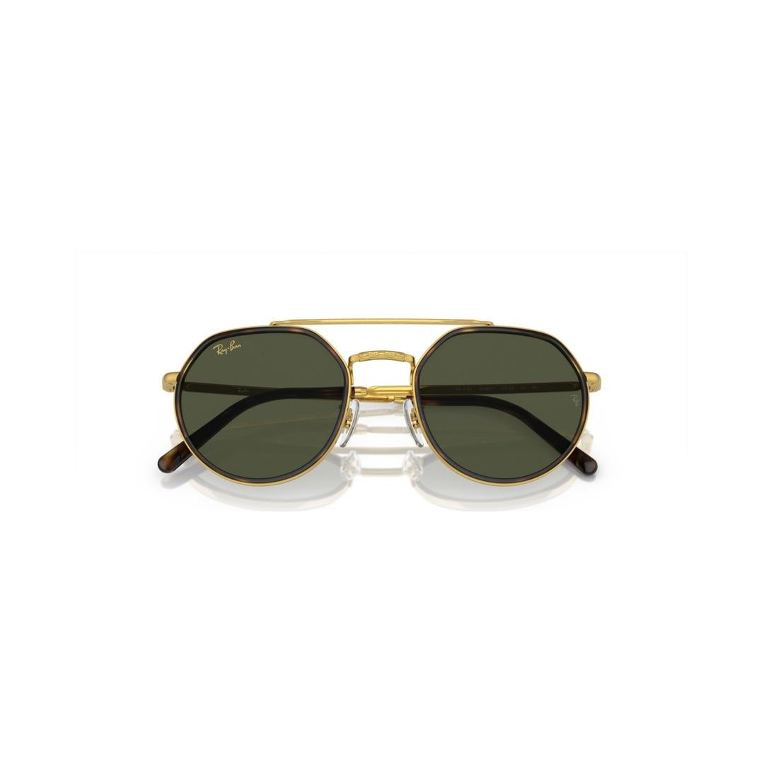 Ray-Ban 3765 Sunglasses 919631 - Gold - Green Unisex Irregular