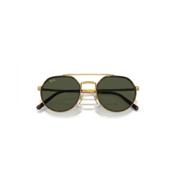 Ray-Ban 3765 Sunglasses 919631 - Gold - Green Unisex Irregular