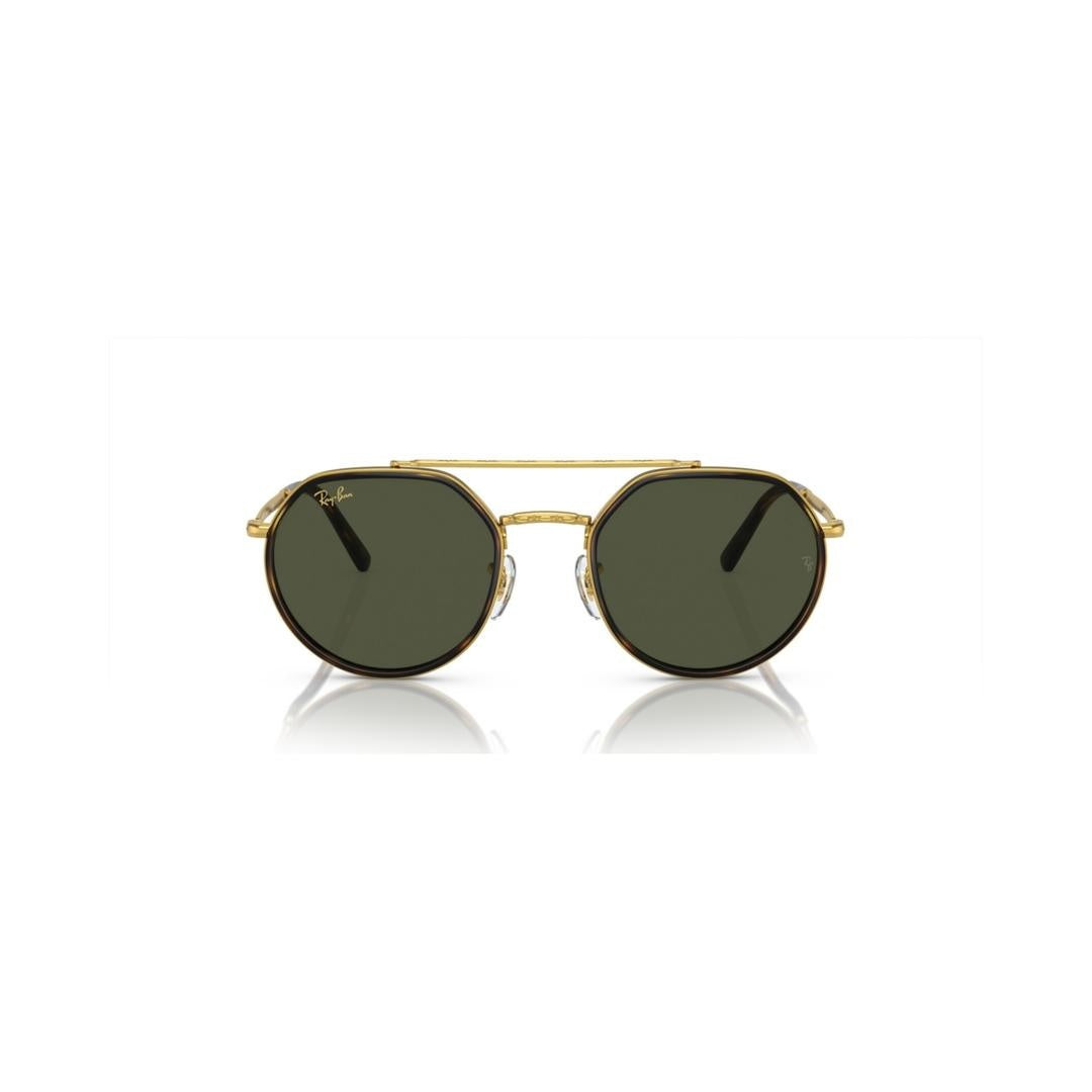 Ray-Ban 3765 Sunglasses 919631 - Gold - Green Unisex Irregular