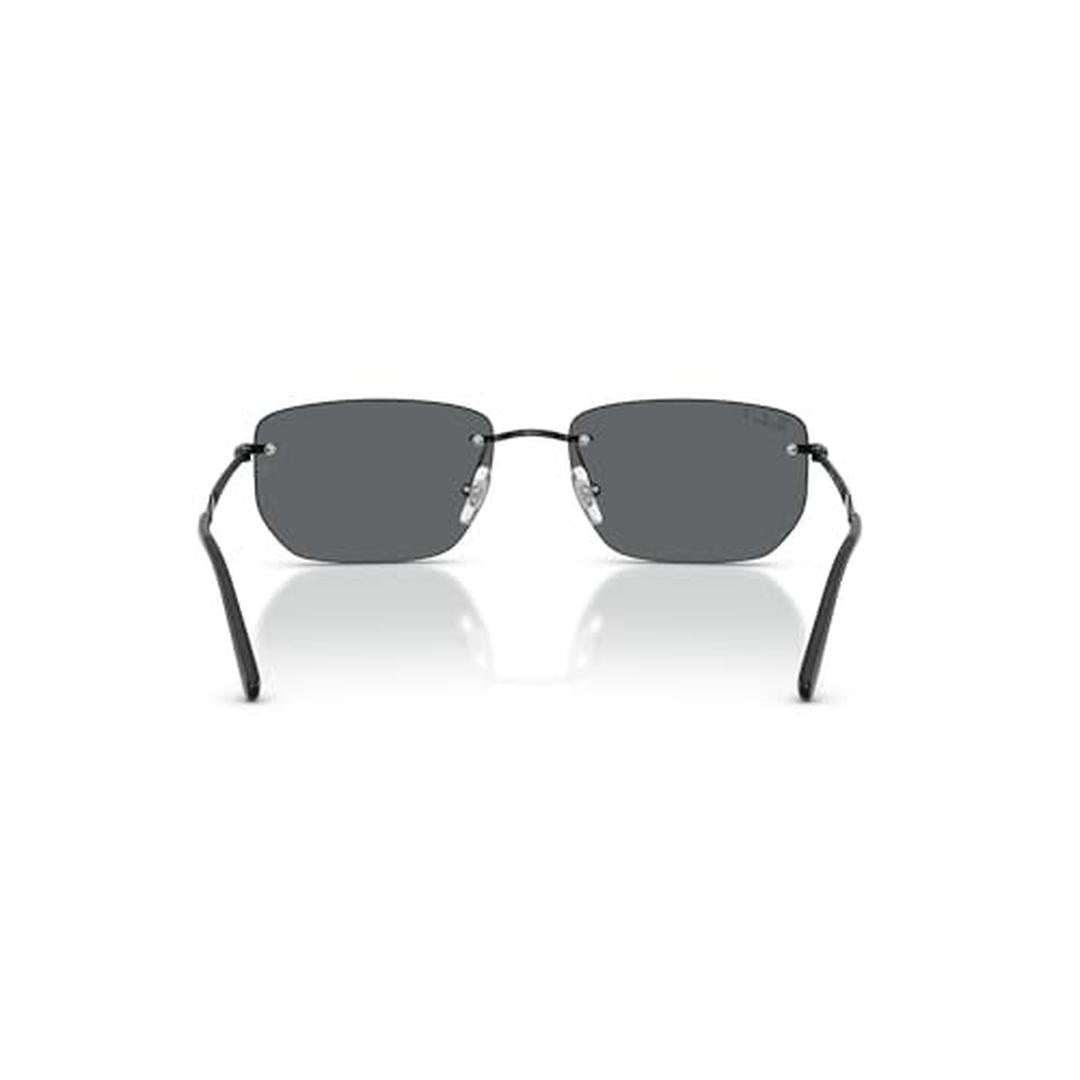 Ray-Ban 3768 Sunglasses 002/81 - Black - Dark Grey Polarized Unisex Irregular
