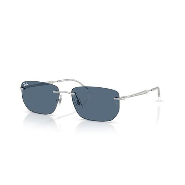 Ray-Ban 3768 Sunglasses 003/80 - Silver - Dark Blue Unisex Irregular
