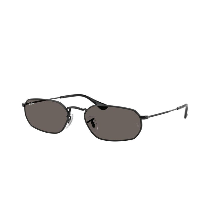 Ray-Ban للجنسين RB3947 002/B1 نظارة شمسية معدنية سوداء رمادية هندسية عادية