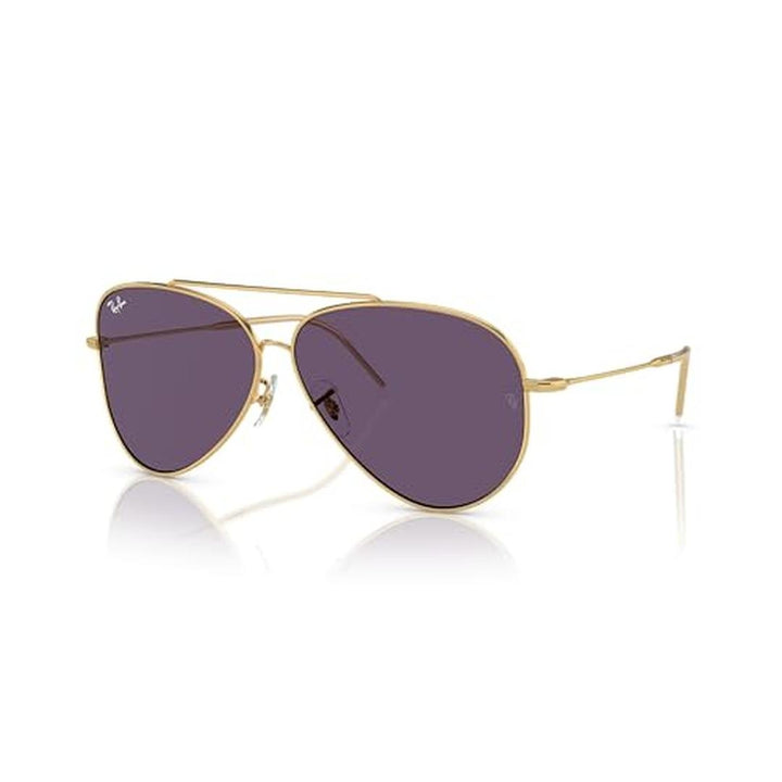 Ray-Ban Aviator Reverse R0101S Sunglasses 001/1A - Gold - Violet Unisex Pilot