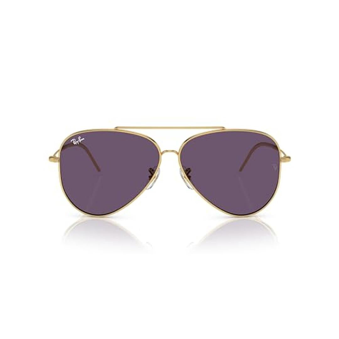 Ray-Ban Aviator Reverse R0101S Sunglasses 001/1A - Gold - Violet Unisex Pilot