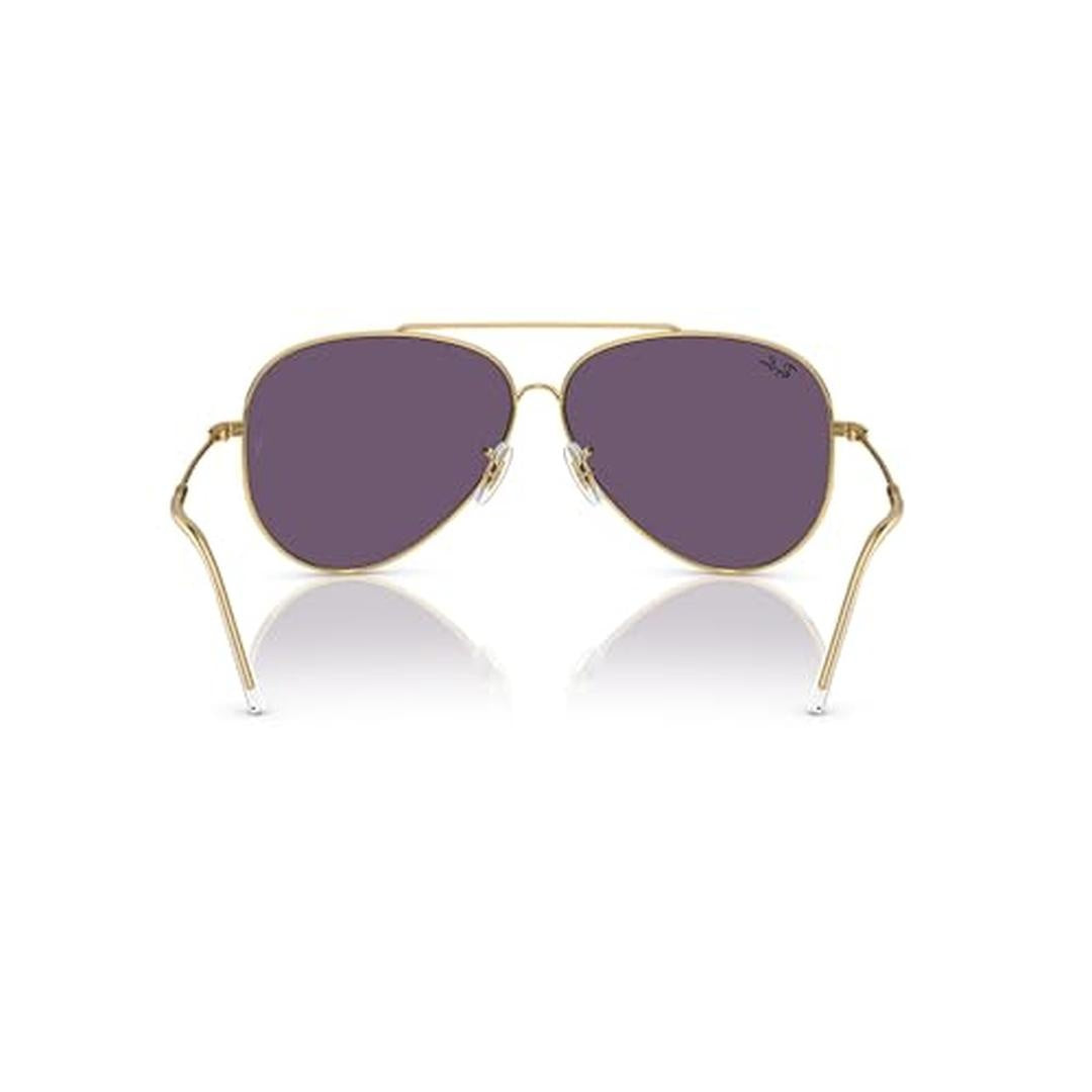 Ray-Ban Aviator Reverse R0101S Sunglasses 001/1A - Gold - Violet Unisex Pilot