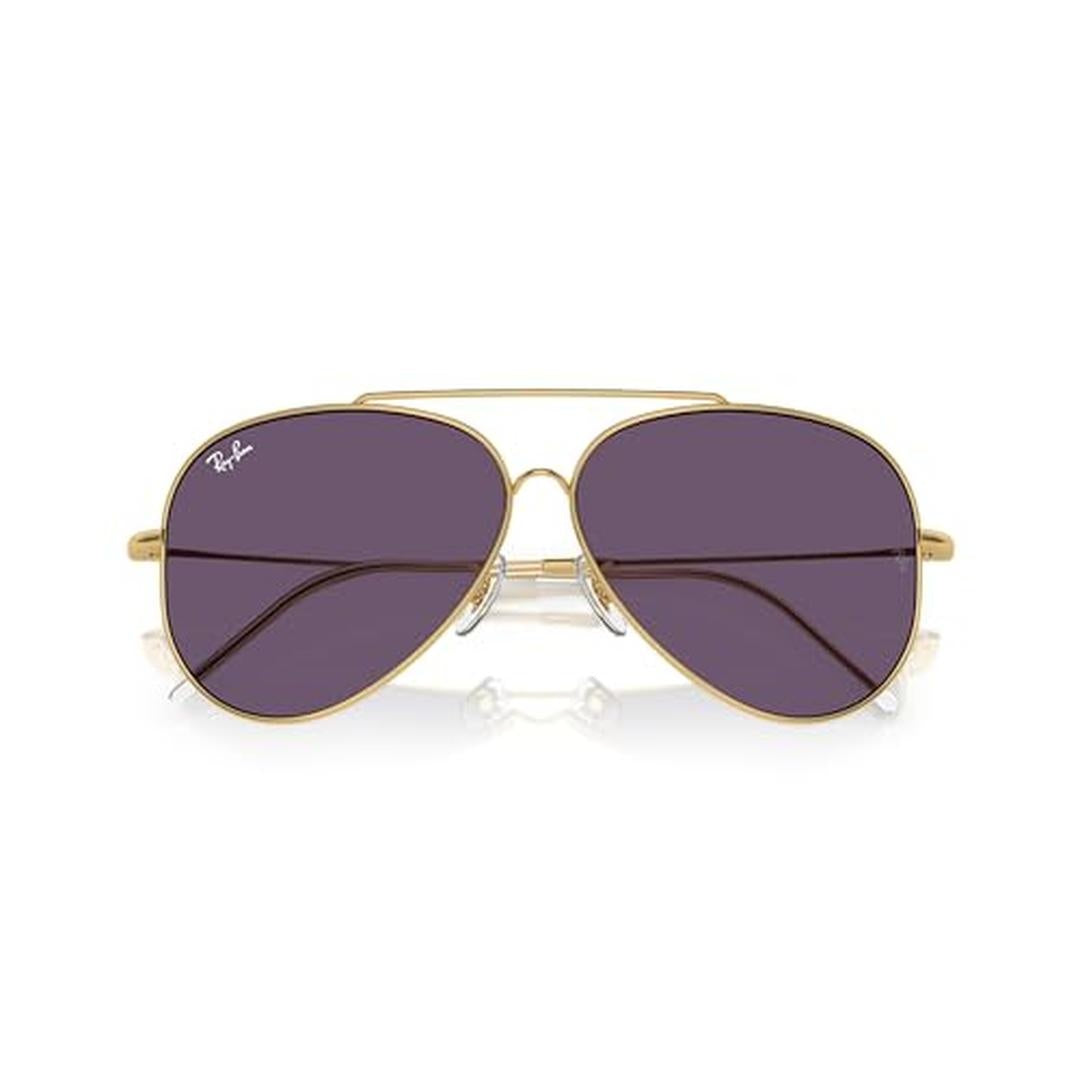 Ray-Ban Aviator Reverse R0101S Sunglasses 001/1A - Gold - Violet Unisex Pilot
